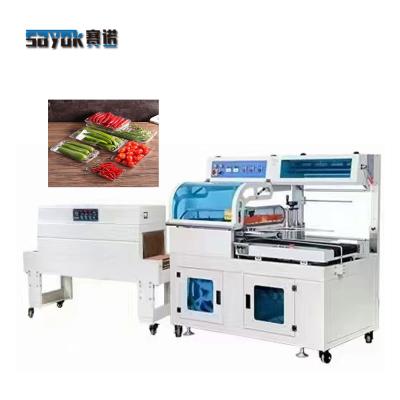 China POF Film Heat Shrink Wrap Machine 220v Vegetable Fruits With Tray for sale