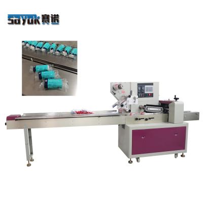 China Individual Counting Pillow Packaging Machine Rotary Up 220V Bandage Roll for sale