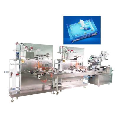 China 220V 50Hz High Speed Wet Tissue Packing Machine Stainless Steel Automatic for sale
