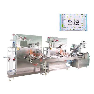 China 10pcs - 20pcs Wet Wipes Packing Machine 2.8KW Automatic Packing Line for sale