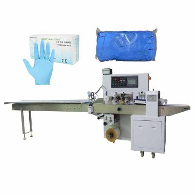 China 220V Gloves Automatic Flow Packing Machine / Wrapping Machine Servo Driven 2.8KW for sale