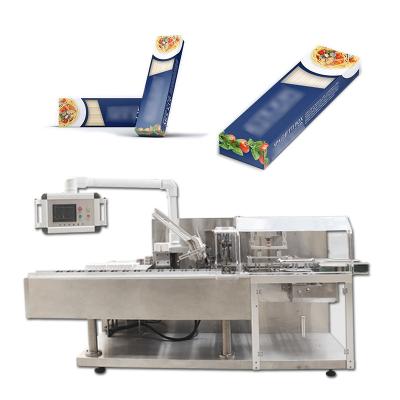 China Noodle Food Automatic Cartoning Machine 1.5KW Mechanical Driven for sale