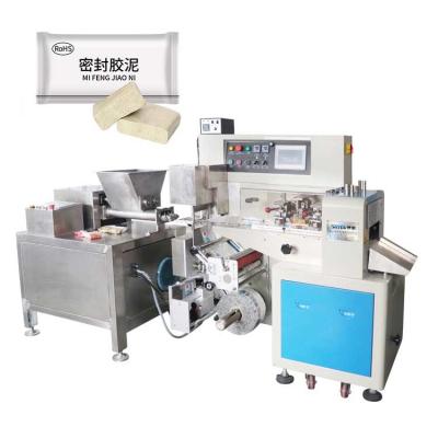 China 220V Automated Packing Machine Extruding Cutting Sealing Plugging Mud for sale