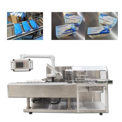China Automatic Glove Packing Cartoning Machine 1.5KW Mechanical Driven for sale