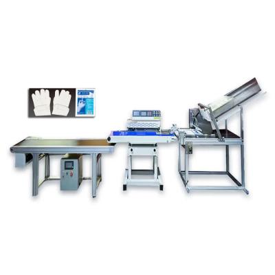 China 500w Automatic Packing Machinery Continuous Plastic Bag Medical Examination Gloves Heat Sealing Machine for sale