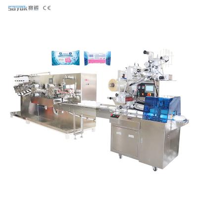 China OEM Multi Material Wet Wipes Packing Machine For Floor Cleaning Mechanical Driven Type for sale