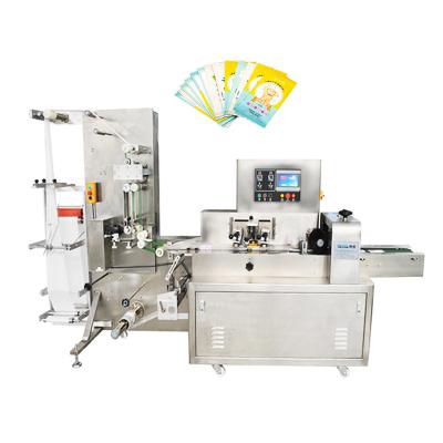 China 220v Wet Wipes Packing Machine Servo Driven Punching Labeling Wet Tissue for sale