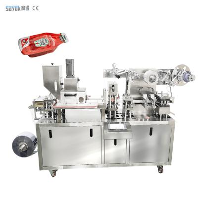 China Accuracy Honey Blister Packaging Machine Olive Oil Mini Liquid Blister Packing Equipment for sale