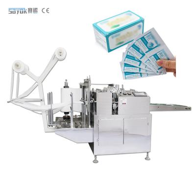 China Disinfection Alcohol Swab Machine Alcohol Prep Pad Production Packaging Equipment 400pcs/min en venta