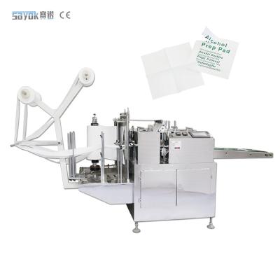 China Wet Tissue Non Woven Alcohol Pad Making Machine Alcohol Swab Packing Machinery à venda