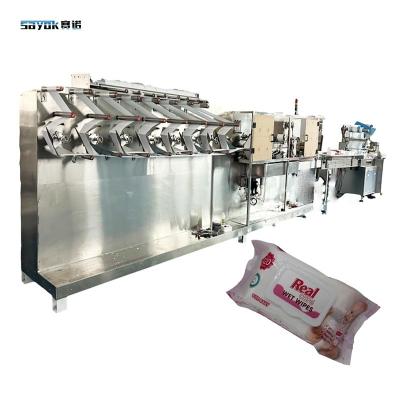 China 300 - 400 Máquina de embalaje de toallitas húmedas de alta productividad de corte para 30-120 unidades en venta