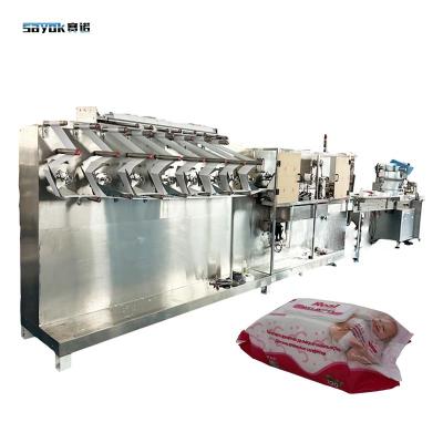 China 9.6 KW 3300KG Baby Wipe Packing Machine For Plastic Packaging 30-120 Piece for sale