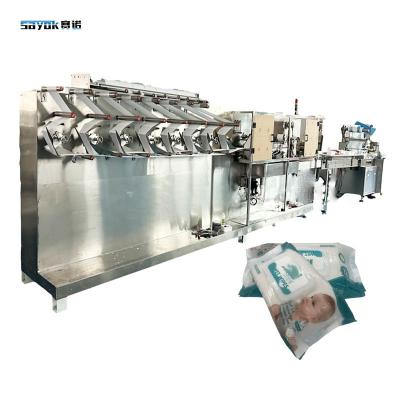 China Hoge snelheid 30-120 PCS Baby Wet Wipes Packing Machine Voor hygiënische verpakkingen Te koop