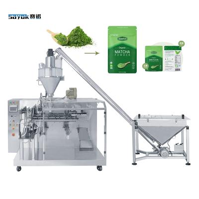 China Auger Filler Type Automatic Tea Powder Premade Pouch Filling Packing Machine for sale
