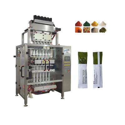 China Máquinas de embalagem de pó de várias linhas com medição por parafuso e tipo de material à venda