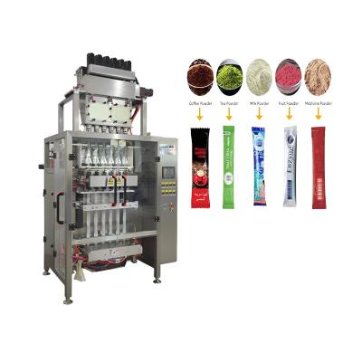 China Máquina de embalagem automática de enchimento de pó de 220 V Máquina de embalagem inteligente multi-linha à venda