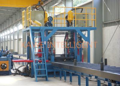 China Flange Width 150－500mm Pull Through Welding Machine H Beam for sale