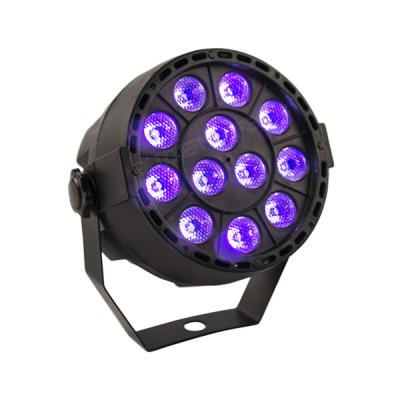 China LED Flat Par 12x3W Violet Color Lighting Stage Effect Lights Mini Disco Ball LED Par Light for sale
