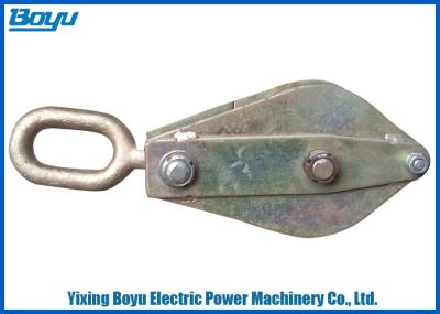 China Hoisting Tackle Seat Hook Stringing Block with Galvanized Steel Frame 10kN for sale