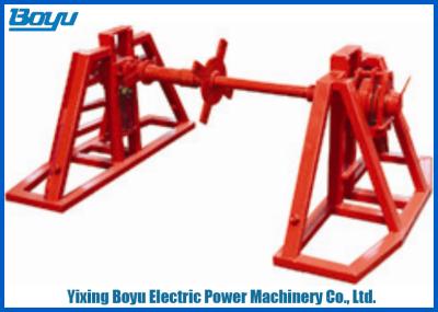 China 20kN Grounding Cable Reel Stands Conductor Drum Welded Steel for sale