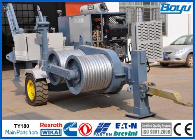 China 190kN 19T Conductor Stringing Equipment Hydraulic Puller for high tension line Cummins Engine for sale