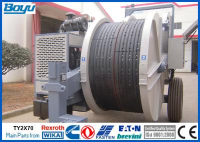 China Línea eléctrica de arriba de los cables que ata la máquina, máquina de la tensión del conductor de dos paquetes en venta