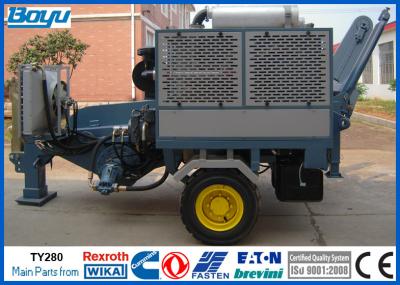 China 280kN 28 ton Hydraulic Cable Puller Overhead Transmission Line Equipment German Rexroth Pump 239kw Cummins Engine for sale