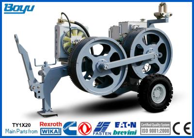 China 800mm Wheel Small Machine 950kg Line Tension Stringing Equipment 20kN for Overhead Powerline with German Rexroth Reducer for sale