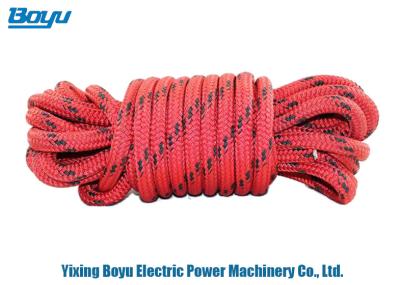 China High Strength Nylon / Polyester Safety Rope Outdoor Climbing Ropes 8mm Diameter for sale
