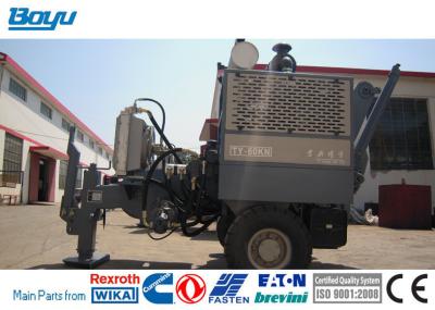 China Max Intermittent Pull 60kN 450mm Hydraulic Pulling Machine for Overhead Line Pulling Pilot Rope for sale