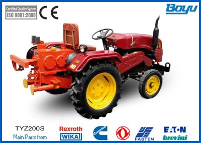 China 252 / 320mm Bull Wheel Tractor pulling machine 41 kN With 6 Groove Max steel rope 13mm for sale