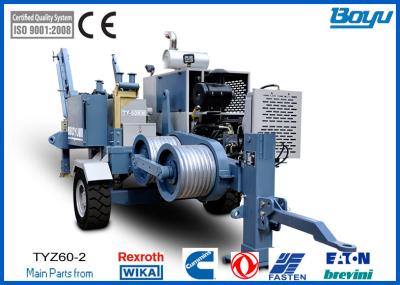 China 220kv Single Conductors Stringing Equipment for Overhead Zebra Moose ACSR Line Engine Cummins Motor Rexroth for sale