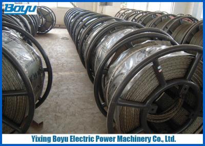 China Anti twist 18 Strands Breakage load 372kN Braided Steel Wire Rope for Overhead Transmission Line 22mm for sale