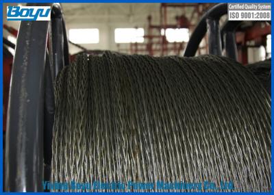 China 18 Strands Anti twist Galvanized Steel Wire Rope for Transmission Line Stringing 252kN 20mm Diameter for sale