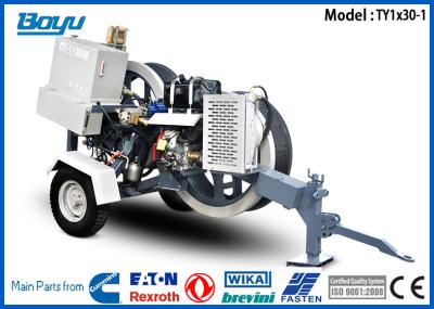 China 1 x 30KN Overhead Line Equipment , 12V Air Cooling Electric tensioner Honda Gasoline Engine 12kw German Rexroth Reducer for sale