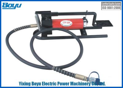 China Weight 10.1kg High Pressure Pedal Style Transimission Line Stringing Tools Hydraulic Pedal Pump Reservoir Capacity 800cc for sale