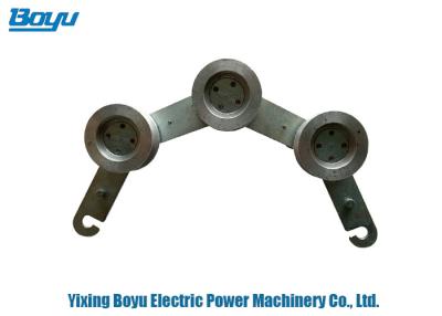 China Grounding Cable Pulley Earth 75mm Transmission Stringing Blocks Hook Type for sale