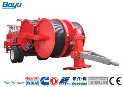 China Overhead Power Line Tension Stringing Equipment Max Continuous Tension 2×65kN Hydraulic Conductor Tensioner for sale