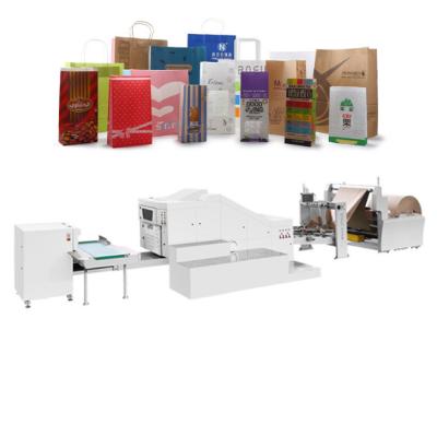 China Industrielle vollautomatische Papiertüte-Maschine für die tragbare Tasche, die Quadrat-untere Art macht zu verkaufen