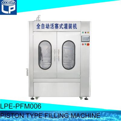China 200ml Ketchup Packaging Machine , 10bottles/Min Piston Bottle Filler for sale