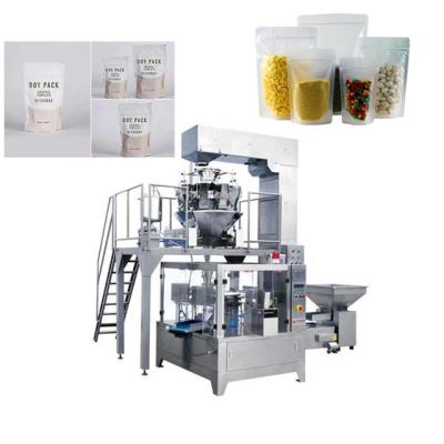 China 16bags/Min Candy Rotary Weighing Premade Bag Packaging Machine for sale