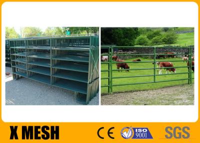 China 12 Inch Legs Horse And Cattle Panels Green Powder Coated Farm Field Tube for sale