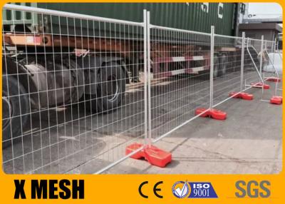 China Hot Galvanized 60x150mm 3.2mm Temporary Metal Fence Panels With Pvc Feet for sale