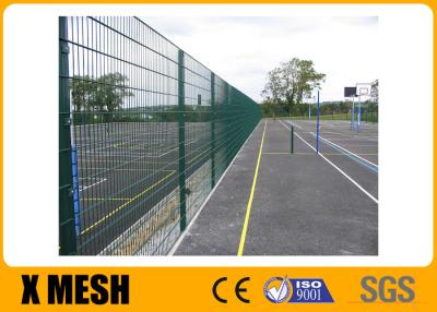 China 630×2500mm Standard Double Wire Welded Mesh Fence Square Hole Galvanized for sale