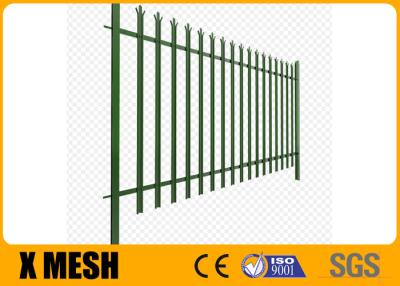 China Green Powder Coated Security Metal Fencing Pale Thickness 3mm For Power Plant for sale