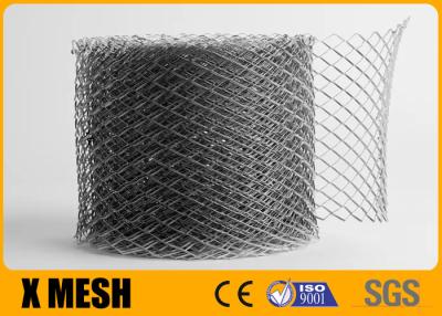 China Steel Stucco Diamond Mesh Coil 12x25mm Mesh Size 10 - 100 Meter Length for sale