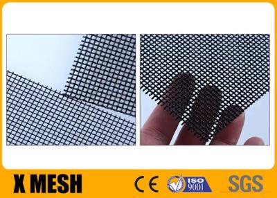China Marine Grade 316 Sus Fly Screen Mesh Security Insect Screen Roll Black Color zu verkaufen