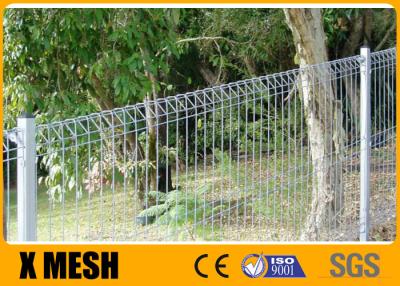 China 2.1m X 2.4m High Security Curved Metal Fence With Silver Color for sale