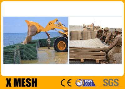 China Astm Standard Military Sand Hesco Barrier Wall For Flood Wear Resisting zu verkaufen