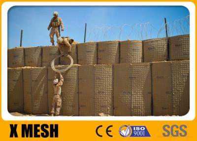 China Welded Gabion Baskets Defensive Barrier Zinc Aluminum Alloy Coated For Military Bastion for sale
